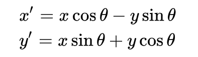 向量关于原点的逆时针旋转计算公式